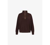 Varley Womens Varley Hawley Half-Zip Stretch-Woven Sweatshirt Coffee Bean XL