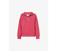 Varley Womens Varley Hawley Half-Zip Stretch-Woven Sweatshirt Rich Raspberry M
