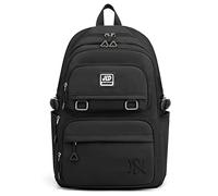 VARLIVOO Fashion Backpack for Girls Kids Children Junior High School Students Daypack Travel Camping Knapsack Bags 15.6" inch Laptop Bookbags Waterproof Polyester Black
