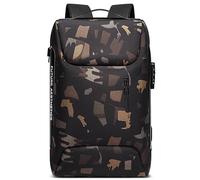 VARLIVOO Fashion USB Port Men Backpack Anti Theft Password Lock Daypack Men Knapsack 15.6" inch Laptop Backpack Business College Travel Commute Waterproof Polyester Camo