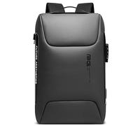 VARLIVOO Fashion USB Port Men Backpack Anti Theft Password Lock Daypack Men Knapsack 15.6" inch Laptop Backpack Business College Travel Commute Waterproof Polyester Grey