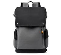 VARLIVOO Men Backpack Anti Theft Daypack with USB Charging Port High Capacity Knapsack Fits 15.6" inch Laptop School Backpack Business College Travel Commute Water Resistant Polyester Dark Grey