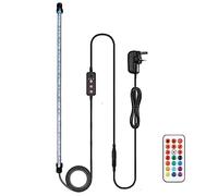 VARMHUS LED Aquarium Lighting, Submersible Fish Tank Light with Remote Controller, Custom Adjusts 13 Colors, RGB, 71cm