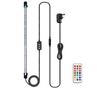 VARMHUS LED Aquarium Lighting with Remote Controller - Custom Adjusts 13 Colors, Submersible Fish Tank Light with Timer for Sunrise and Sunset (62cm, RGB)