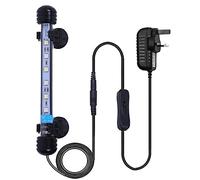 VARMHUS Submersible LED Aquarium Light, 18 cm Underwater Fish Lamp Waterproof Aquarium Lighting for Fish Tank (Blue and White Color)