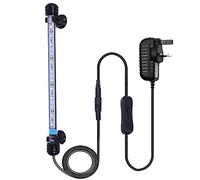 VARMHUS Submersible LED Aquarium Light, 28 cm Underwater Fish Lamp Waterproof Aquarium Lighting for Fish Tank (Blue and White Color)