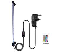 VARMHUS Submersible LED Aquarium Light, 48 cm Underwater Fish Lamp Waterproof Aquarium Lighting for Fish Tank with Remote Control (RGB Color)