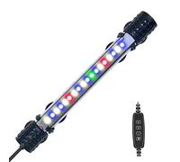 VARMHUS Submersible LED Aquarium Light,Fish Tank Light with Timer Auto On/Off Dimming Function,3 Light Modes Dimmable&4-Color Lamp Beads,10 Brightness Levels Optional&3 Levels of timed Loop19cm