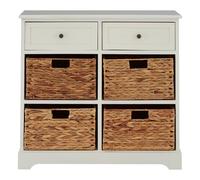 varmora wooden chest of 6 drawers in ivory white