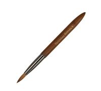 varnishea 100% Pure Kolinsky Hair Acrylic Nail Brush Sandalwood Handle Professional Manicure Brushes for Powder Nail Acrylic Application - Salon & DIY Nail Art Essentials - Size 8, 1.0 Count