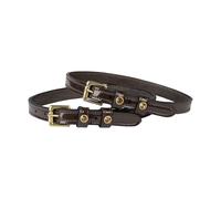 Varnished spur strap double leather diamond Horka (x2)