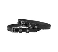Varnished spur strap double leather diamond Horka (x2)