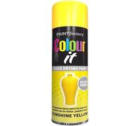 VARNOX 1PCS All Purpose Yellow Gloss Spray Paint 250ml - Quick Drying, High-Coverage Aerosol for Interior & Exterior Use on Metal, Plastic & Wood, Durable Smooth Finish