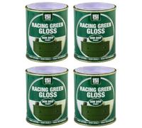 VARNOX 4PCS, Racing Green Gloss Non-Drip Paint 300ml - Hard-Drying, High-Performance Gloss with Durable Hard-Build Formula - Ideal for Wood, Metal & Concrete - Interior & Exterior Use