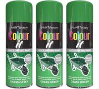 VARNOX All Purpose Green Gloss Spray Paint 250ml - Quick Drying, High-Coverage Aerosol for Interior & Exterior Use on Metal, Plastic & Wood, Durable Smooth Finish (3PCS)