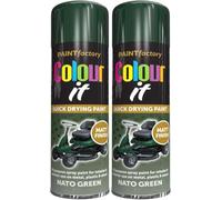 VARNOX All Purpose Nato Green Matt Spray Paint 250ml - Quick Drying, High-Coverage Aerosol for Interior & Exterior Use on Metal, Plastic & Wood, Durable Smooth Finish (2PCS)