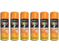 VARNOX, All Purpose Orange Gloss Spray Paint 400ml - Quick Drying, High-Coverage Aerosol for Interior & Exterior Use on Metal, Plastic & Wood, Durable Smooth Finish (6PCS)