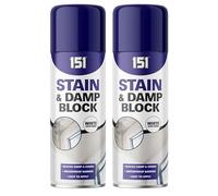 VARNOX, Damp & Stain Block Spray Paint White 400ml - Waterproof Barrier Primer for Walls & Ceilings, Blocks Damp Patches, Water Stains & Mould Marks, Easy Apply Aerosol Sealer (2PCS)