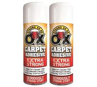 VARNOX Extra Strong Spray Adhesive 500ml - High-Strength, Fast-Bonding Aerosol Glue for Carpets, Carpet Tiles, Leather & Fabric, Heavy-Duty Multipurpose Contact Adhesive (2PCS)