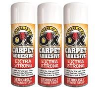 VARNOX Extra Strong Spray Adhesive 500ml - High-Strength, Fast-Bonding Aerosol Glue for Carpets, Carpet Tiles, Leather & Fabric, Heavy-Duty Multipurpose Contact Adhesive (3PCS)