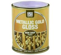 VARNOX, Metallic Gold Gloss Non-Drip Paint 300ml - Hard-Drying, High-Performance Gloss with Durable Hard-Build Formula - Ideal for Wood, Metal & Concrete - Interior & Exterior Use (1PCS)