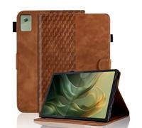 Varohix Case for Lenovo Idea Tab 11 Inch 2025 TB-336ZU/TB-336FU,Motorola Moto Pad 11" 2026,PU Leather Multi-Angle Viewing,Magnetic Folio Adjustable Stand Shell Foldable Card Holder, Woman Man,Brown