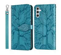 Varohix Samsung Galaxy A13 5G 2021 Wallet Case with Card Holder/Slot,Premium PU Leather Flip Folio Stand Shell [Magnetic Closure][Wrist Strap][Kickstand] Phone Cover(Galaxy A13 5G 6.5 inch) Turquoise