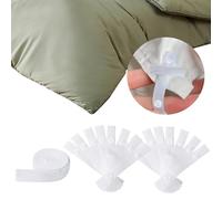 Varpotle 16 Pack Duvet Clips,Duvet Clips to Hold Comforter Inside,Convenient and Reusable Duvet Snap Clips Duvet Cover Clips,Removable Comforter Clips Fasteners Inside (16, White)