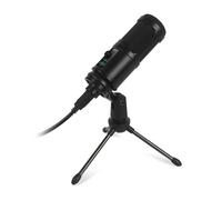 Varr Gaming USB Microphone, Tripod Stand Y Pop Filter Set, Microphone sensitivity 25m V/Pa (-36dB±2dB), Optimal sound distance 150 to 300mm max, 45° degree, USB-A to USB-B 1.5m cable included (USB-B i