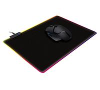 Varr Pro Gaming Mouse Pad with LED Edge Lighting 250x300x4mm Black Optimised for optical and laser Gaming-grade mice USB-A connection Boxed