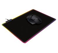 Varr Pro Gaming Mouse Pad with LED Edge Lighting 250x300x4mm Black Optimised for optical and laser Gaming-grade mice USB-A connection Boxed