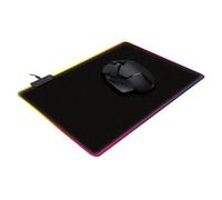 Varr Pro Gaming Mouse Pad with LED Edge Lighting 250x300x4mm Black Optimised for optical and laser Gaming-grade mice USB-A connection Boxed