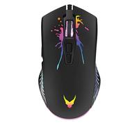 VARR VGM-B05 1200-2400-4800-7200 DPI 7 Buttons RGB Warrior Black Gaming Mouse