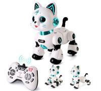 Varrotoy Remote Control Robot Cat Toy for Kids,Interactive Smart Dancing Robot Pet,Programmable RC Toy with Light and Sound,Toy Gifts for Kids Age 8+(Green)