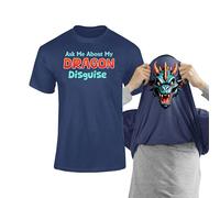 Varsany Adults Spy Dragon Merch: Funny Top, Dragon Tshirt Mens Funny Tshirt, Disguise T Shirt Boys Great For All Gift Giving Occasions