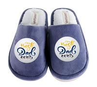 Varsany Best Dad Slippers: Mens Novelty Father Slippers Men - Birthday Gifts for Daddy & Daddy Gifts Best Dad 5