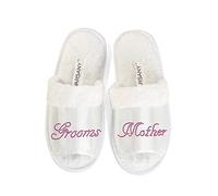 Varsany Bride Slippers, Bridal Wedding Diamante Hen Do Spa Slippers | Diamante bride slippers with open toe design for weddings, bridal parties, hen dos, honeymoon and spa; one size fits all