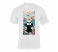 Varsany Cat 3 Anime T Shirt - Japanese Anime Graphic Tshirt for Adults & Kids, Cute Anime Top, Cat Shirt & Japanese Clothes Anime Gifts - White Medium