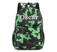 Varsany Children’s Green Camo Backpack Girls Boys, Rucksack Bag, Perfect for Back to Kids School or PE, Gifts and Travel