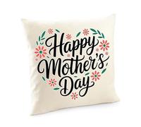 Varsany Happy Mothers Day Cushion Floral Heart Design Decorative Throw Pillow Cover