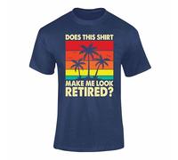 Varsany Officially Retired 1 2025 T Shirt - Funny Retirement Tee T Shirts for Men, Mens Retirement Gifts, Retired T Shirts for Men - Navy Medium