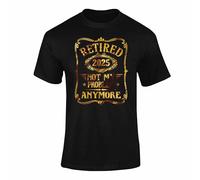 Varsany Officially Retired 3 2025 T Shirt - Funny Retirement Tee T Shirts for Men, Mens Retirement Gifts, Retired T Shirts for Men - Black Small