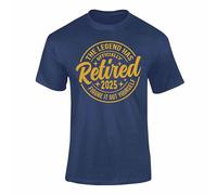 Varsany Officially Retired 4 2025 T Shirt - Funny Retirement Tee T Shirts for Men, Mens Retirement Gifts, Retired T Shirts for Men - Navy Medium