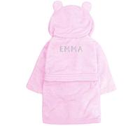 Varsany Personalised Baby Shower Robe Dressing Gown Gift Newborn Baby Clothes Boy Girl Bath Robe Pink/Blue/Grey Gifts Teddy Ears Embroidery Rhinestone 0-24 Months