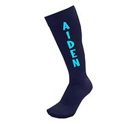 Varsany Personalised Children’s Adults Sports Socks Girls Boys, Perfect for Football, Rugby, Sports Navy, 7-9.5 (Adults), numeric_7