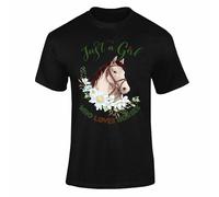 Varsany Personalised Clothes Horse T Shirt, Horse Gifts for Girls, Kids Horse Riding Clothes, Girls Horse Riding Clothes, Horse Riding Clothes for Kids, Horse Gift, Horse Lover Gifts Just a Girl 1