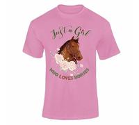 Varsany Personalised Clothes Horse T Shirt, Horse Gifts for Girls, Kids Horse Riding Clothes, Girls Horse Riding Clothes, Horse Riding Clothes for Kids, Horse Gift, Horse Lover Gifts Just a Girl 2