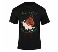 Varsany Personalised Clothes Horse T Shirt, Horse Gifts for Girls, Kids Horse Riding Clothes, Girls Horse Riding Clothes, Horse Riding Clothes for Kids, Horse Gift, Horse Lover Gifts Just a Girl 2