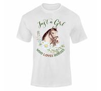 Varsany Personalised Clothes Horse T Shirt, Horse Gifts for Girls, Kids Horse Riding Clothes, Girls Horse Riding Clothes, Horse Riding Clothes for Kids, Horse Gift, Horse Lover Gifts Just a Girl 1