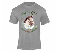 Varsany Personalised Clothes Horse T Shirt, Horse Gifts for Girls, Kids Horse Riding Clothes, Girls Horse Riding Clothes, Horse Riding Clothes for Kids, Horse Gift, Horse Lover Gifts Just a Girl 1